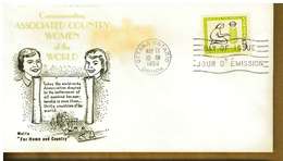 CANADA  - ASSOCIATED COUNTRY WOMAN OF THE WORLD -  Y 1959 - FDC - 1952-1960