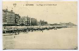 CPA - Carte Postale - Belgique - Ostende - La Plage Et Le Châlet Royal - 1911 (SV6454) - Oostende