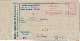 ALLEMAGNE 1936 LETTRE  EMA DE BERLIN  THEME JEUX OLYMPIQUES - Marcophilie - EMA (Empreintes Machines)