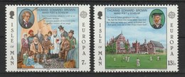 MiNr.164 - 165  Großbritannien - Isle Of Man / 1980, 6. Mai. Europa: Bedeutende Persönlichkeiten. - Ohne Zuordnung