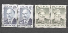 Luxembourg 1980 Mi#1009-1010 Mint Never Hinged Pairs - Unused Stamps