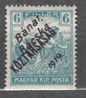 Hungary Banat Bacska 1919 Mi#27 Mint Hinged - Banat-Bacska