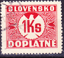 Slowakei Slovakia Slovaquie - Portomarke Ohne Wz. (MiNr: P 8) 1939 - Gest Used Obl - Gebraucht