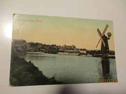 ARUNDEL FROM WEST , WINDMILL  , OLD POSTCARD   ,  0 - Arundel