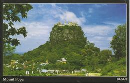 Myanmar 2018 Landscape/Views Postcard — Mount Popa (beautiful Stamp And Special Postmark At Back) - Myanmar (Birma)