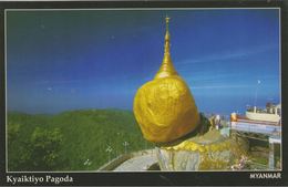 Myanmar 2018 Landscape/Views Postcard — Kyaiktiyo Pagoda (beautiful Stamp And Special Postmark At Back) - Myanmar (Burma)