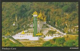 Myanmar 2018 Landscape/Views Postcard — Pindaya Cave (beautiful Stamp And Special Postmark At Back) - Myanmar (Burma)