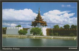 Myanmar 2018 Landscape/Views Postcard — Mandalay Palace (beautiful Stamp And Special Postmark At Back) - Myanmar (Birma)
