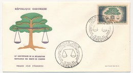 GABON => 1 FDC => 15eme Anniversaire De La Déclaration Universelle Des Droits De L'homme - 10 Déc 1983 - LIBREVILLE - Gabon