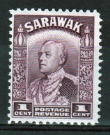 Sarawak 1934 Single One Cent Purple Stamp. - Sarawak (...-1963)