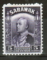 Sarawak 1934 Single Five Cent Violet Stamp. - Sarawak (...-1963)