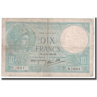 France, 10 Francs, 1939, 1939-10-12, B, Fayette:7.11, KM:84 - 10 F 1916-1942 ''Minerve''