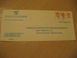 RIO GALLEGOS 197? To Falls Church USA Photogrammetry Society Cancel Air Mail Cover ARGENTINA - Brieven En Documenten