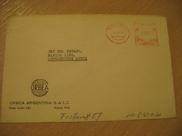 BUENOS AIRES 1976 ORBEA Meter Mail Cancel Cover ARGENTINA - Brieven En Documenten