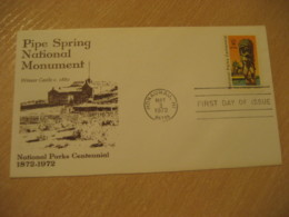 HONAUNAU 1972 Winsor Castle Pipe Spring City Of Refuge National Parks HAWAII Fdc Cancel Cover USA - Hawaï