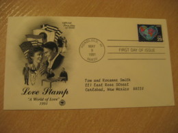 HONOLULU 1991 Love Stamp HAWAII Fdc Cancel Cover USA - Hawaii