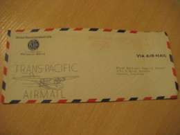 HONOLULU 1945 Bishop Trust Company Trans-Pacific Airmail HAWAII Meter Mail Cancel Cover USA - Hawaii