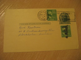 HONOLULU 1949 Buy U.S. Savings Bonds HAWAII Cancel Postal Stationery Card USA - Hawai