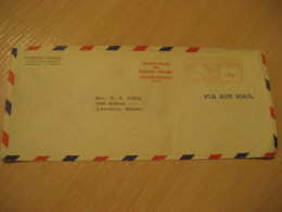 HONOLULU 1950 Punahou School HAWAII Meter Air Mail Cancel Cover USA - Hawai