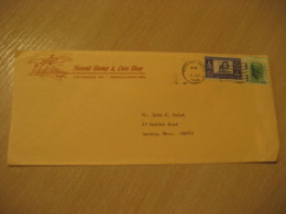 HONOLULU 1966 Stamp & Coin Shop HAWAII Cancel Cover USA - Hawaï