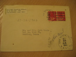 EWA BEACH 1965 To Reading HAWAII Cancel Air Mail Cover USA - Hawaï