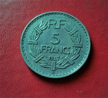 FRANCE 5 FRANCS LAVRILLIER 1947 B  ALU (B1 -23) - J. 5 Francos