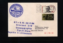 Germany / Deutschland 1984 Ship Walther Herwig - Groenland  Interesting Cover - Arctische Expedities