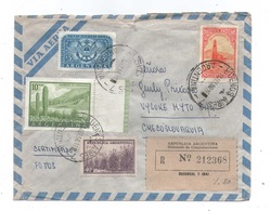 Year 1956 - Registered Postage Used Letter In Czechoslovakia, Checked By Customs Officers, Free Of Customs Duties - Lettres & Documents