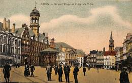 Mons - Grand'Place Et Hôtel De Ville (colorisée, Animée, PhoB) - Mons