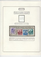 LOT - Perfores - Perfines Perfins COMMERCIAL PATENT, - 4 STAMPS,SEE SCAN,ROMANIA. - Perfin