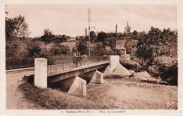 CPA   65   GALAN---PONT DE CAZENEUVE - Galan