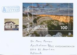 Switzerland 2018 Härkingen Creux Du Van Circular Rock Formation Tourism Railway Station Cover - Other & Unclassified