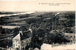 44. Mauves Sur Loire. Panorama Vers L'ouest Pris Du Clocher - Mauves-sur-Loire