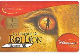 CARTE-a-PUBLIC-50U-F1335A-GEM2-07/04-DISNEY ROI LION-UTILISE-TBE- - 2002