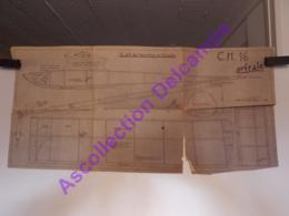 Plan Aeromodelisme Maquette Avion Planeur Orfraie CH16 Clap De Meurthe Et Moselle - Airplanes & Helicopters