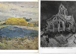 VAN GOGH LOT 2 CARTES EGLISE D AUVERS ET MEULE DE BLE NON ECRITES - Van Gogh, Vincent