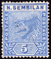 N. Sembilan 1891 5c SG4 - Mint Previously Hinged - Negri Sembilan