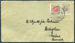 1914 Iceland Seydisfjodur Cover - Denmark. 6 Aur Grey, Wtm. Cross Perf. 14 + 4 Aur - Covers & Documents