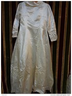 Lot De 6 Robes  De Mariée +1 Jupon Vintage Nylon-satin- Soie-pour Theatre-deguisement Ou Recuperation Tissu Pour Poupee - 1940-1970