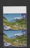 ARGENTINA 2008, MOUNT ACONCAGUA IN MENDOZA, MOUNTAINS, LANDSCAPES, UP 1 VALUE IN VERTICAL PAIR - Neufs