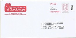 PAP POSTREPONSE FERATION FRANCAISE DE  CARDIOLOGIE   LOT  182017 - Prêts-à-poster: Réponse /Ciappa-Kavena