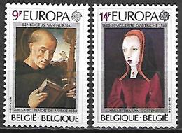 BELGIQUE     -  1980  .  Y&T N° 1970 / 1971  *.   EUROPA.  Peintures - Unused Stamps