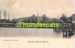 CPA DENDERMONDE TERMONDE QUAI DE L'ESCAUT - Dendermonde