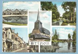 A045  CP  BRINON  (Cher)  Rillerans  Le Canal  L'Eglise  Grande Rue  La Sauldre  +++++++ - Brinon-sur-Sauldre