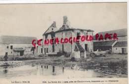 77 - PRES DE COULOMMIERS- LA FERME DES LOGES INCENDIEE PAR LES ALLEMANDS -GUERRE 1914-1918 - Coulommiers
