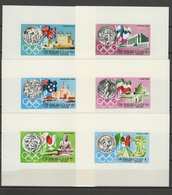 Sharjah 1968 Olympic Games Mexico Set Of 6 S/s Imperf. MNH -scarce- - Sommer 1968: Mexico