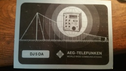 Carte QSL - Ulm (Donau) - Allemagne - AEG Telefunken - Radio Amateur
