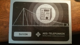 Delcampe - Carte QSL - Ulm (Donau) - Allemagne - AEG Telefunken - Amateurfunk