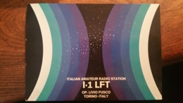 Carte QSL - Italian Amateur Radio Station I-1 LFT - Torino, Italy - Radio Amatoriale