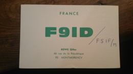 Carte QSL - France - Montmorency (95) - F9ID - Radio Amatoriale